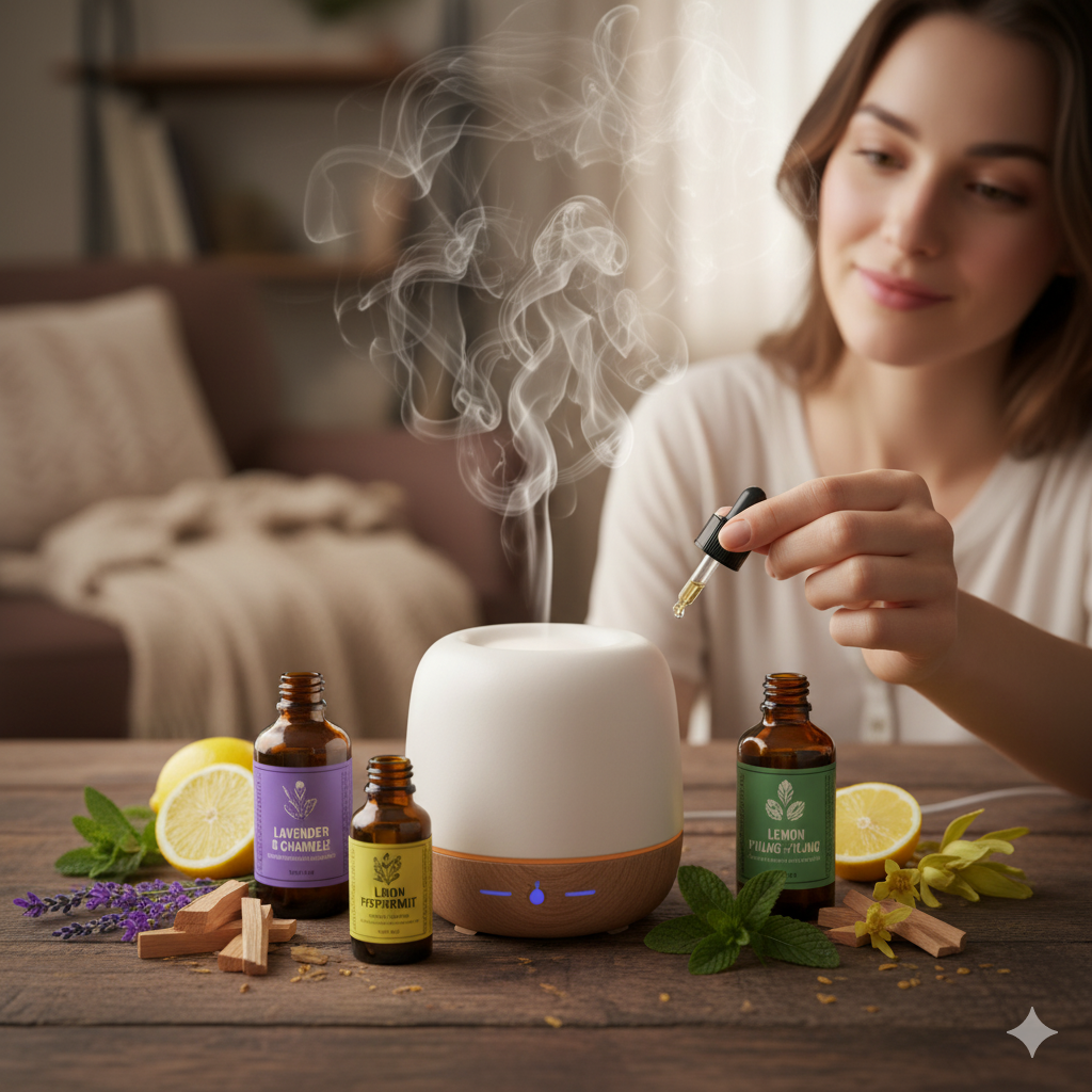 Geuren Combineren Het combineren van verschillende aromatherapie geuren
