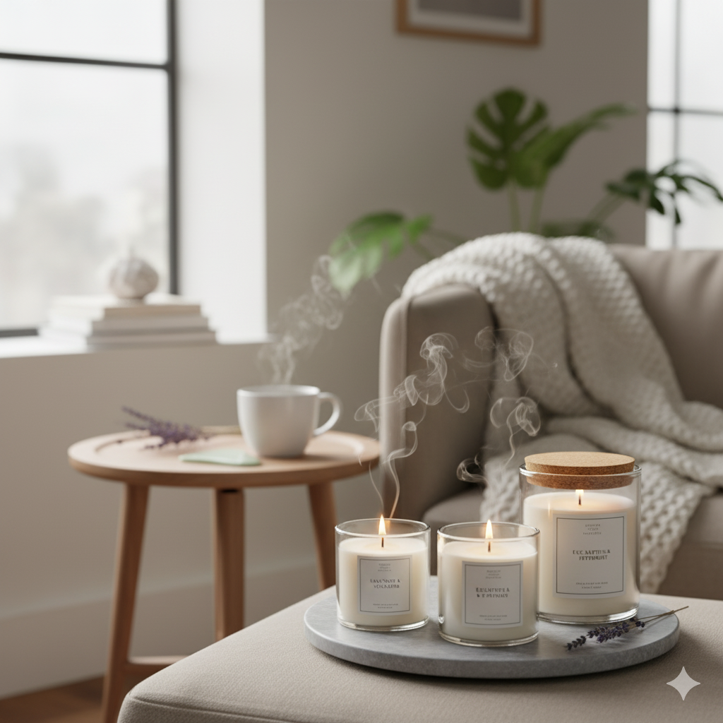 Wellness moment met aromatherapie kaarsen