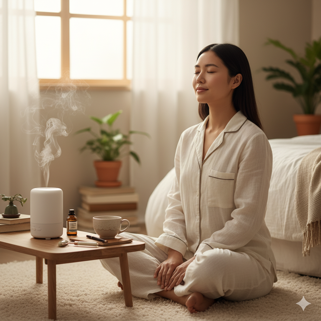 Ochtend ritueel met aromatherapie